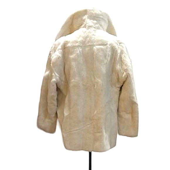 Classy Evening Formal Midi Coat Boxy White Elegant Warm statement sleeve - Picture 3 of 10